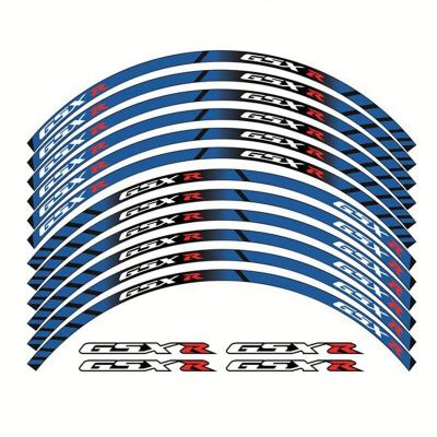 Motorcycle accessories thick edge stripe sticker reflective fibre wheel protec For SUZUKI GSXR GSX R GSX R1000/R GSXR750 600 125
