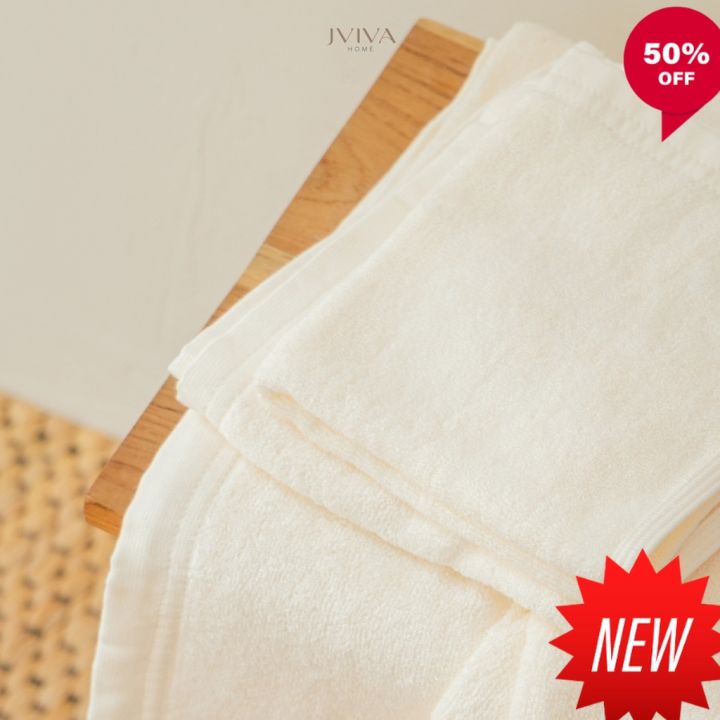 ผ้าขนหนูเช็ดตัว-jviva-ผ้าขนหนูใยไผ่-100-natural-bamboo-towel-เช็ดตัว-ไซส์-m-27x54-นิ้ว-ผ้าเช็ดตัว-ผ้าขนหนูสวยๆ-ผ้าเช็ดตัวอย่างดี