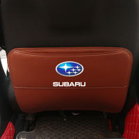 2PCS New Subaru logo Rear seat back Anti-Kick Pad Environmentally friendly leather Anti-dirty protection mat Universal