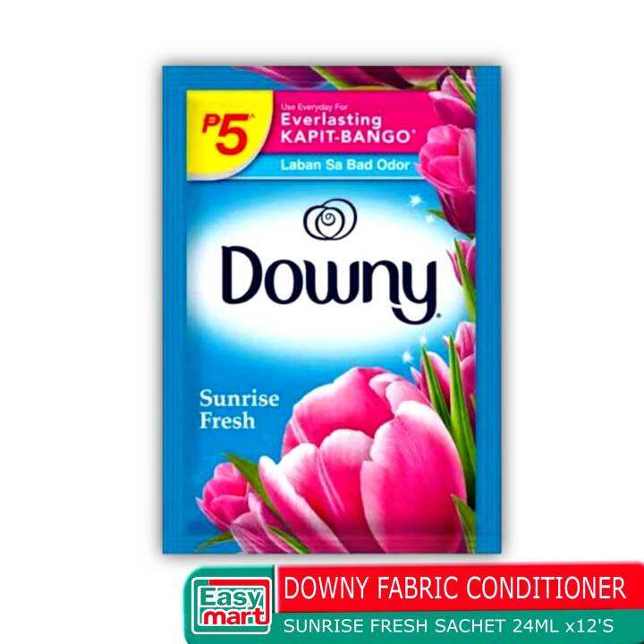 Easy.Mart Downy Fabric Conditioner Sunrise Fresh 24mlx12 Removes 99% Of ...