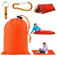 [spot speed hair] emergency sleeping bag 26 microns orange blanket PE aluminum membrane camping survival emergency single bed