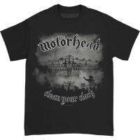 Hot sale Motorhead Clean Your Clock B &amp; W Official Merchandise T-Shirts - Adult T-Shirts - Mens T-Shirts  Adult clothes