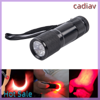 625nm ไฟฉาย LED แดง Cadiav มีเครื่องค้นหาเส้นเลือด9ไฟฉาย LED ของขวัญคริสต์มาส