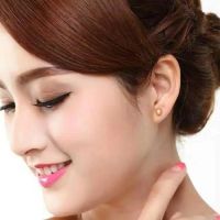 ◆☑♕ New Arrival Gold-plated Gypsophila Star Earrings Gold-plated Glossy Frosted Earrings Stud Earrings as a Gift for Mom Elder Girlfriend