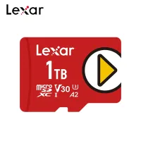 Lexar การ์ดความจำ PLAY Microsdxc USH-I การ์ดความเร็วสูงไมโครการ์ด SD 512GB 256GB แฟลชการ์ด128GB สำหรับสวิตช์โดรน