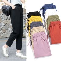 COD dsfgerrety S-2XL New Fashion Women Trousers Female Cotton Loose Casual Plus Size Pants