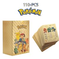 【LZ】 Pokemon 110 Pcs Not Repeating Cards Charizard Pikachu Rare Gold Leaf Vmax GX Energy Card Collection Commemorate Toys Battle Card