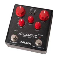 สวิตช์เหยียบเท้าคู่เหยียบส้มโอผลกระทบเชิงรีเวิร์บสำหรับกีต้าร์ NUX ATLANTIC Delay