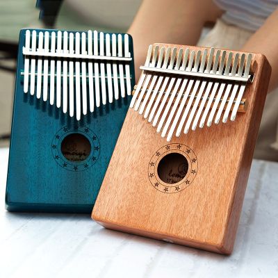 【YF】 17 Keys Kalimba Thumb Veneer Wood Musical Instruments Gifts