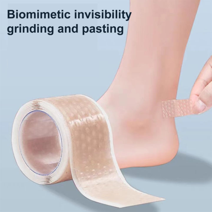 สติ๊กเกอร์ซิลิโคนป้องกันการสึกหรอ1ม้วน-100มล-สติ๊กเกอร์ทนการเสียดสีส้นเท้าเทปรองเท้าส้นสูงอุปกรณ์รองเท้าสติกเกอร์ป้องกันเท้า