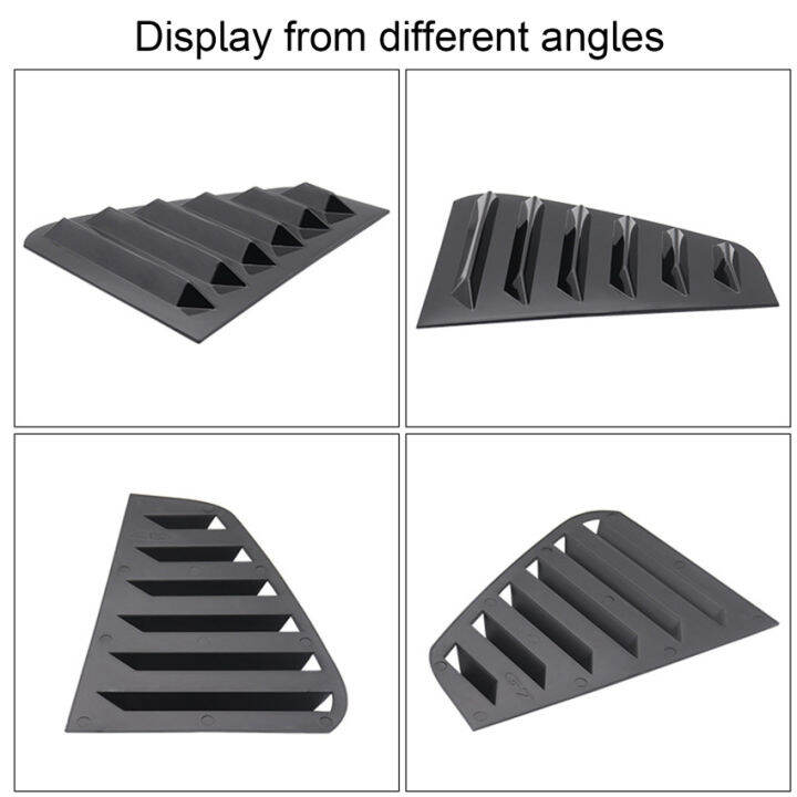 2ชิ้นฝาปิดหน้าต่างด้านหลังรถสำหรับกอล์ฟ7-golf-7-5-mk7-7-5-gti-gtd-r-รุ่นหน้าต่าง-louver-ขอบระบายด้านข้าง