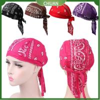 CHUAN Men Women Elastic Quick Dry Cancer Chemo หมวก Headscarf Bandana Hair Loss Cap MuslimTurban Pirate Hat