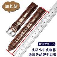 suitable for IWC Extended leather watch strap mens Omega Seagull Seiko thick wrist watch chain