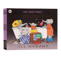 Elephant family the large family (5 books with CD) English original cherishing family sensible and considerate childcare picture book reading materials for cultivating family concept and family affection