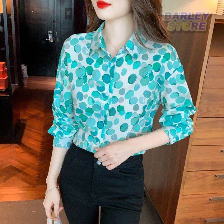 Thailand 2023 Spring and Summer New Digital Printing French Shirt