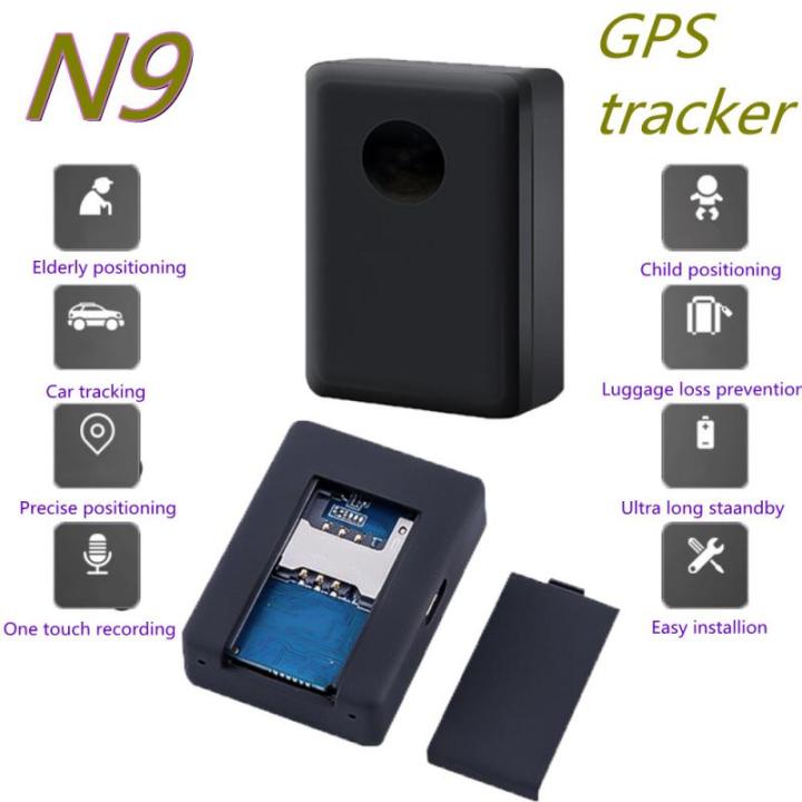 n9-j09เครื่องมือค้นหา-gps-ขนาดเล็กอุปกรณ์อุปกรณ์ตรวจจับตำแหน่งแบบยาวเครื่องบันทึกเสียงรถให้เด็กรุ่นเก่าเครื่องติดตาม-gps-มินิจีเอสเอ็มอุปกรณ์ดักฟังเสียง