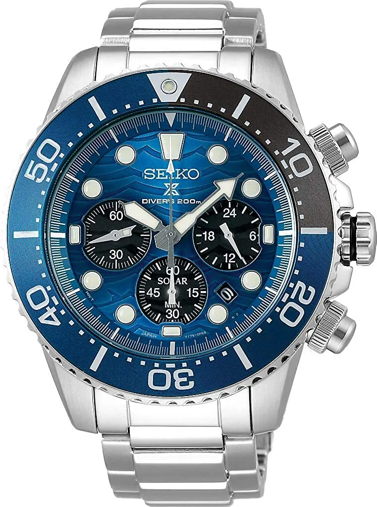 Đồng hồ Seiko cổ sẵn sàng (SEIKO SSC741P1 Watch) SEIKO Prospex Diver's 200m  Special Edition Chronograph
