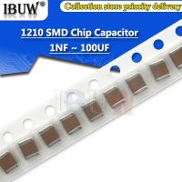 50PCS 1210 SMD Chip capacitor 1nF 4.7nF 100nF 470nF 680nF 0.1uF 1uF 2.2uF 4.7uF 10uF 22uF 47uF 100uF 10V 16V 25V 50V 1KV 2KV Electrical Circuitry Part