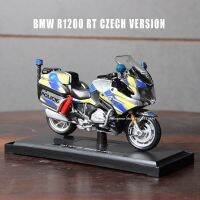 Misto 1:18 BMW Yamaha RT ชุดรถจักรยานยนต์ตำรวจ R1200โมเดลมอเตอร์ไซค์อัลลอยจำลองที่ได้รับอนุญาตดั้งเดิมรถของเล่น