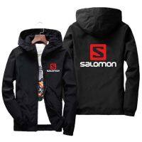 Salomon แจ็คเก็ตทำงานผู้ชาย,แจ็คเก็ตลำลองเบสบอลแฟชั่นกลางแจ้งเสื้อกันลมคุณภาพสูง BasebaYK20l