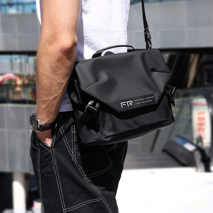 Fenruien Fashion Trendy Men Crossbody Bag Business Casual Shoulder Bag ...