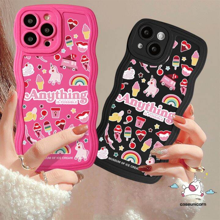 เคสตัวการ์ตูนน่ารักรูปดาวสีรุ้งสามารถใช้ได้กับ-iphone-7plus-14-11-xr-13-12-pro-max-x-xs-max-7-6-8-6s-plus-se-2020เคสขอบลอนนิ่มลายยูนิคอร์นกันกระแทก