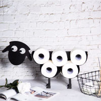 Cute Sheep Shape Punch Free Multipurpose Toilet Paper Holders Tissue Storage Free-Standing Roll Paper Storage Papers Roll Holder