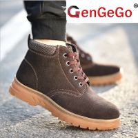 ยี่ห้อ GenGeGo Safety Shoes (3 วันมาถึง) COD รองเท้าหมวกเหล็กสำหรับผู้ชายและผู้หญิงหนักรองเท้าผู้หญิงรองเท้านิ้วเท้าเหล็กสำหรับผู้ชายรองเท้าทำง