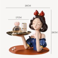 Princess Figurines Tray Decorations Room Decor Statue Of The West Figurine Pearl Girl Gift Home Decoration And Collectibles