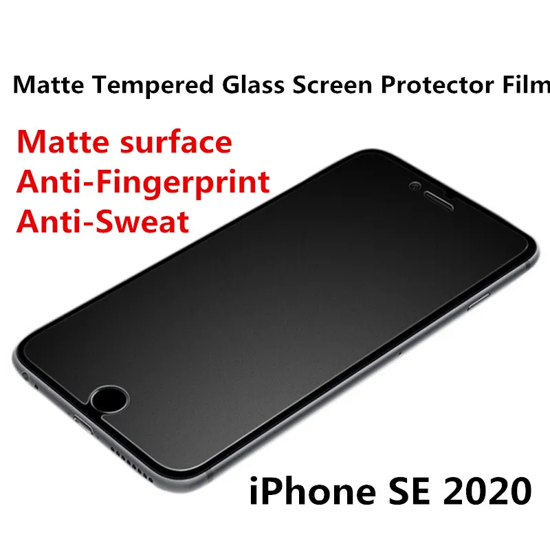 Zeallion 2pcs Protective Film For Apple Iphone Se Matte Frosted Tempered Glass Screen Protector No Fingerprint Film Lazada