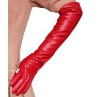 Hot Sale Women 7 Colors Opera Evening Party Gloves Faux Leather PU Over Elbow Long Glove