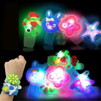 Creative Cartoon Luminous Bracelets Boys Girls Flash Wrist Band Glow In Dark Watch Children 39;s Day Birthday Jewelry Gifts