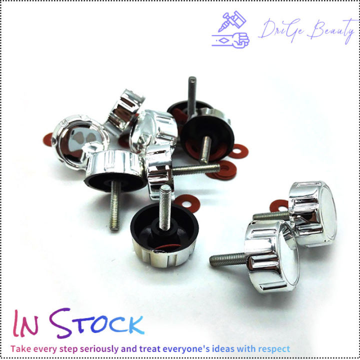 คลังสินค้าพร้อม-10pcs-สกรู-nuts-caps-สำหรับตกปลา-reel-knob-power-handle-grip-พร้อมปะเก็น-universal-handle-nut-อะไหล่