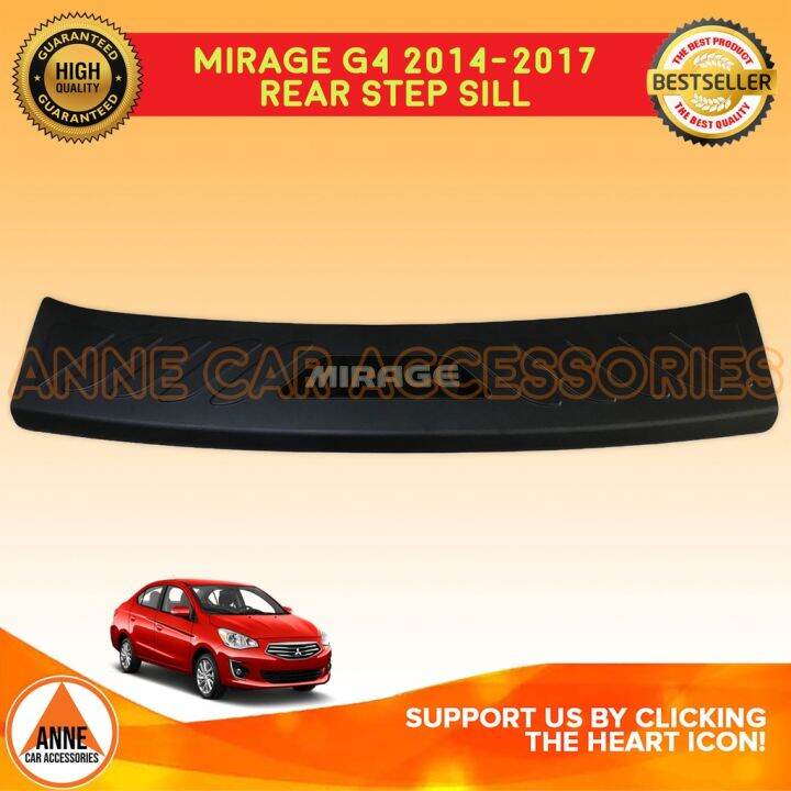 Rear Stepsill for Mitsubishi Mirage G4 Sedan 2014 2017 Rear Bumper