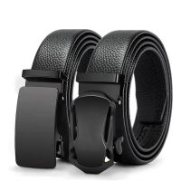2023 New Mens Belt Metal  Automatic Buckle High Quality PU Leather Wear Resistant Leisure Business Fashion Adjustable Waistband Belts