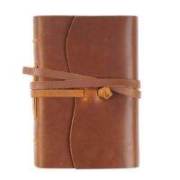 Handmade - 100X155Mm Leather Bound Daily Writing Notebook &amp; Journals To Write in for Travel/Diary