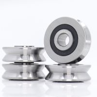 V10371214 V Groove Sealed Ball Bearing  (4PCS) 10*37*12*14 Mm Pulley Wheel Bearings V6/3 V7/3 V8/3 Guide Track Rlooer Bearing