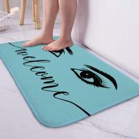 Anti-slip Absorb water Bath mat Cartoon eyelash Bathroom kitchen bedroon floor mat Entrance kids prayer mat 40*60cm 0050