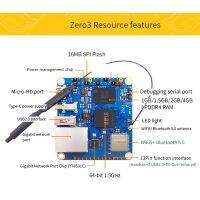 For Zero 3 Development Board 1.5GB RAM H618 WiFi5+BT 5.0 Gigabit LAN for Android 12 Debian12