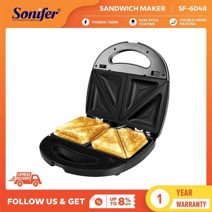 Sonifer sandwich maker Toaster and Electric Panini Press breakfast
