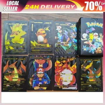 55 Pieces Of Metal Gold Card Charizard Vmax Gx Energy Card Charizard  Pikachu Rare Collection Battle Trainer Card Child - Realistic Reborn Dolls  for Sale