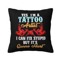 Luxury Tattoo Artist Love Cushion Cover 45x45 ซม Velvet Tattoo Ink กอดปลอกหมอนรถยนต์สแควร์