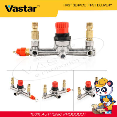 Vastar 1เซ็ตเครื่องอัดอากาศติดตั้งปรับความดันอากาศวาล์วควบคุมชิ้นส่วนปั๊ม