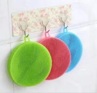 1Pcs Multi function Magic Silicone Dish Bowl Cleaning Brushes Scouring Pad Pot Pan Wash Brushes Cleaner Kitchen Accessories