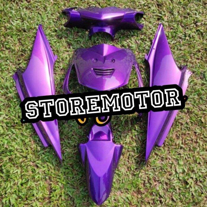 COVER FULL BODY HALUS HONDA BEAT KARBU/ BEAT KARBU UNGU LEMBAYUNG