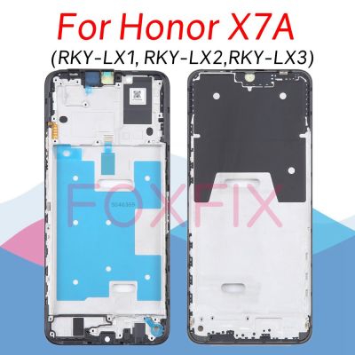 สำหรับ Honor X7A ฝากรอบหน้าแผ่นกรอบภาพ LCD อะไหล่ RKY-LX2 RKY-LX1 RKY-LX3