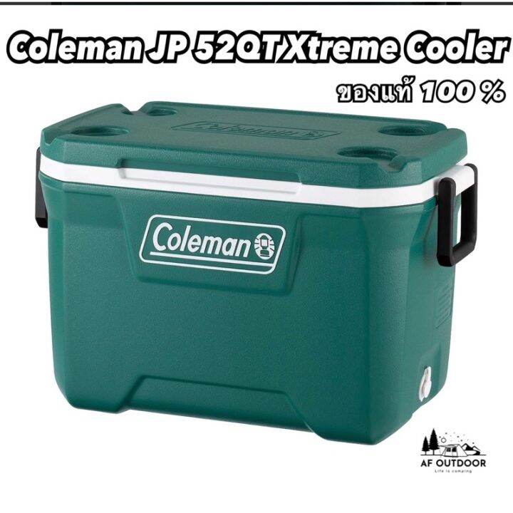 กระติกน้ำ-coleman-jp-52qt-xtreme-cooler-evergreen-ของแท้-100-กระติกน้ำแข็ง-เก็บความเย็นได้-3-วัน