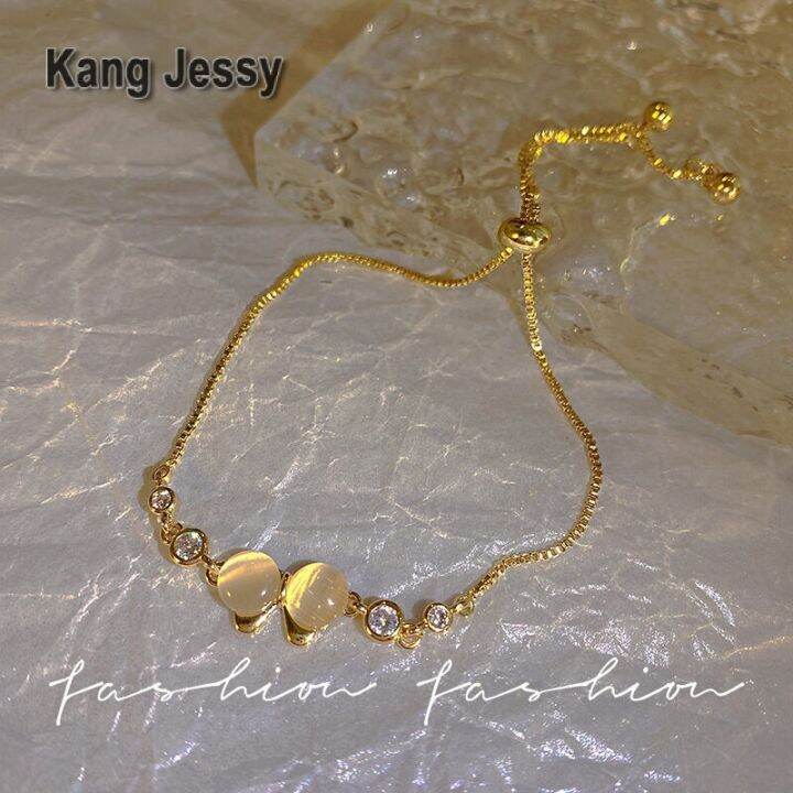 kang-jessy-ins-สร้อยข้อมือโบว์หรูหราเบาๆสำหรับผู้หญิงสายรัดข้อมือออกแบบสไตล์เย็นชาสไตล์น้ำหอมขนาดเล็กเครื่องประดับย้อนยุคแฟชั่น