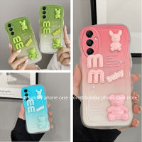 ใหม่ เคสโทรศัพท์ Phone Case Samsung Galaxy A05 A05s S23 FE 5G Ins เคส รูปหมีสามมิติสุดสร้างสรรค์เคสนิ่มซิลิโคนลายคลื่นลูกใหญ่สุดน่ารัก เคสโทรศัพท Cover 2023