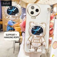 AnDyH Casing For infinix Note 12 Pro 4G 5G Note 12 VIP Phone Case Cute 3D Starry Sky Astronaut Desk Holder with lanyard